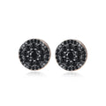 JINSE Popular Men Women Crown Shaped Earrings Luxury Cubic Zirconia Earrings Hip Hop Jewelry
