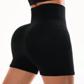 FLW High Waist Workout Shorts Elastic Yoga & Running Sports Shorts with Solid Pattern Print Made  Assorted Sizes