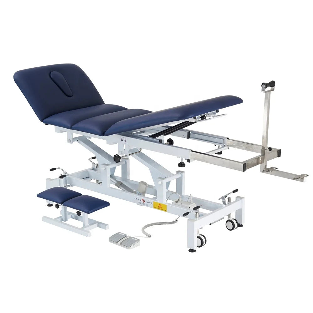 Physiotherapy Clinic Traction Therapy 4 Section Electric Traction Bed Physiotherapy Traction Table