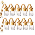 Wholesale Personalised 5ml 8ml 10ml Glass Perfume Bottles Empty Car Air Freshener Containers Screw Cap Hanging Glass Bottles