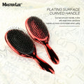 Electroplating Finish Red Boar Bristle Extension Brush air Cushion Comb Round Tip Nylon Teeth Massage Detangling Hair Brush