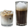 Clear Borosilicate Glass Vintage Heat Resistant Cold Drink Cup 340/410ml Handmade Factory Wholesale for Household Use