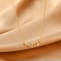 Luxury Minimalist Jewelry Cubic Zirconia Pendant Necklace Gold Silver Color Shining Cz Choker Necklace for Women Girls Gifts
