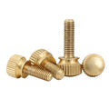 CNC Machine Turning Brass Bolts Flat Head Knurled Thumb Copper Screws