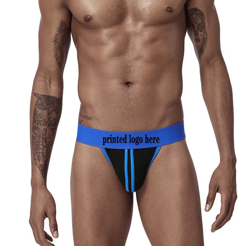 Men Underwear Sexy Custom Comfortable Cotton Fabric Jockstrap Man