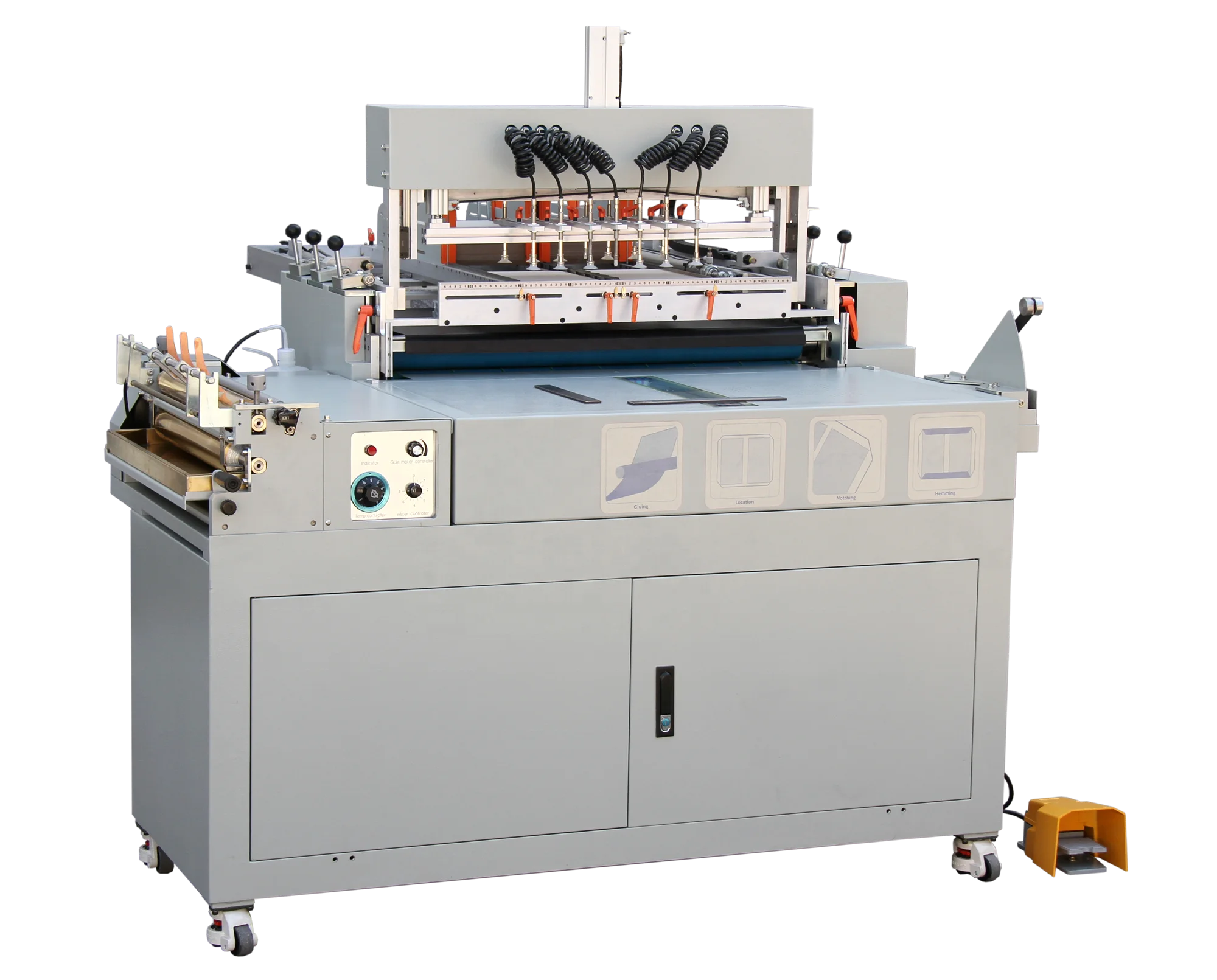 QSK-840 Semi Automatic Case Maker  4 in 1 Hard Cover Book case Making Machine Hard Cover Binding Making Machine