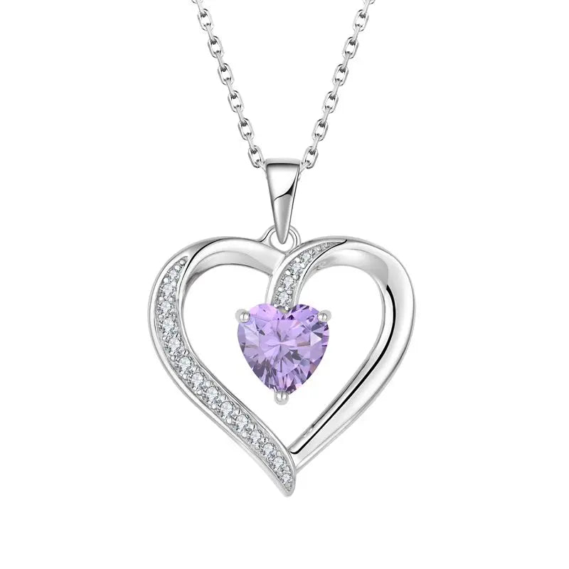Factory Custom Wholesale Heart Sliver Necklace 925 Sterling Silver 925 Jewelry Silver 925 Women