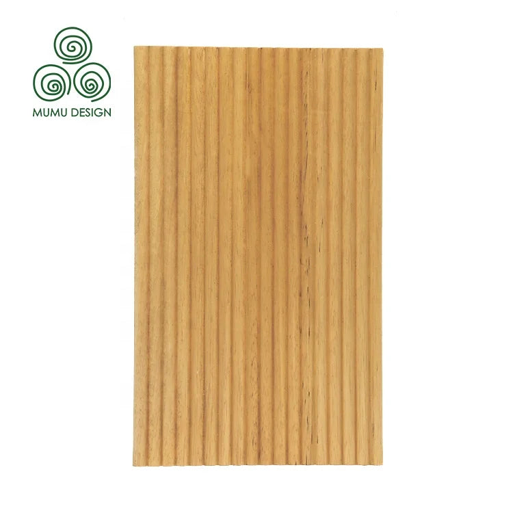 Classic Fluted Wooden Frame Paneling Soundproof Interior Composite Carved Solid Wood Wall