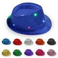 Glow Flash Hat Nightclub bar Lead Dancer LED Jazz Hat Glow Hat bar Disco Party Supplies