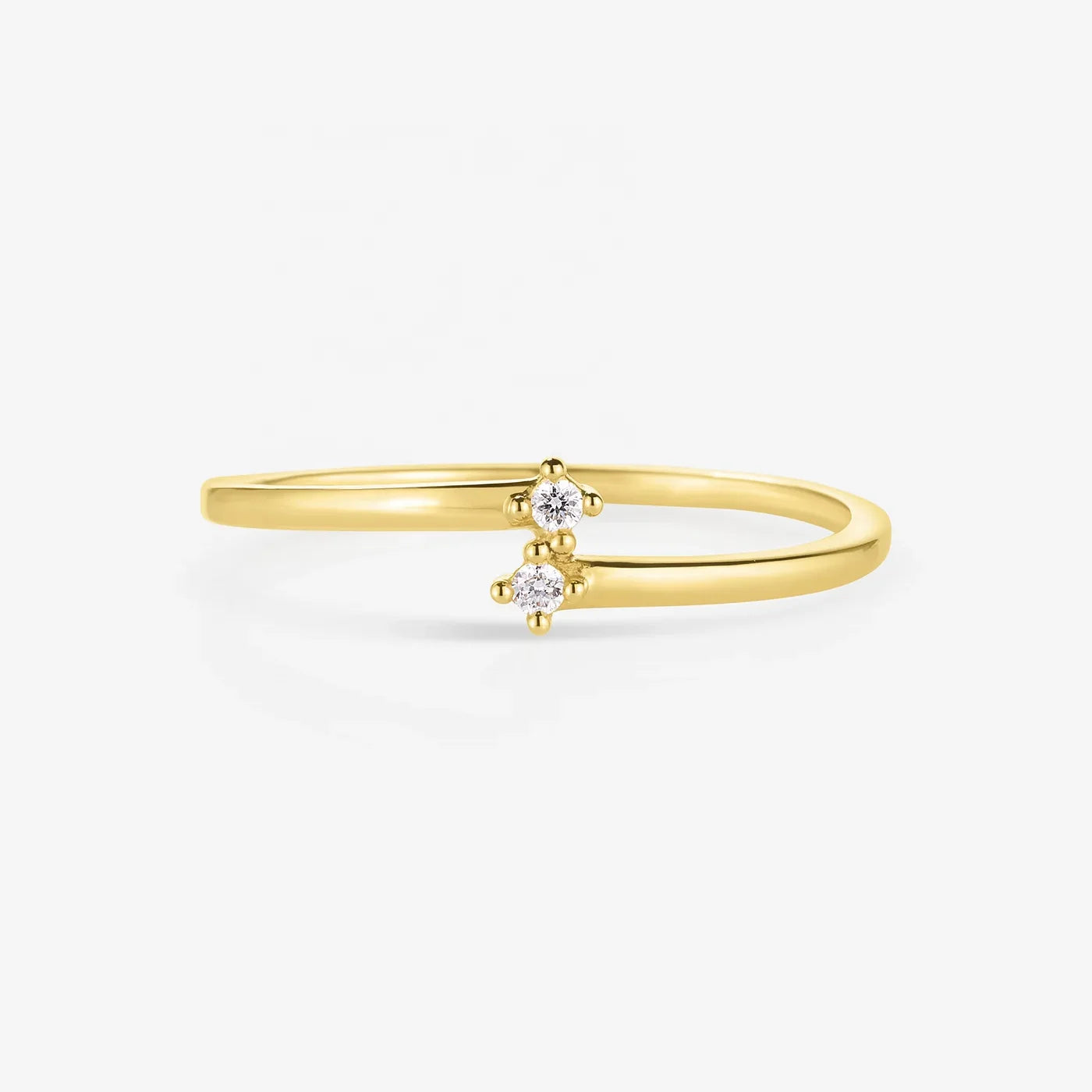 LOZRUNVE Dainty Jewelry Manufacturer Minimalist Trendy Stackable Slim Band Ring For Women