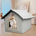 Hot Sale Cat House Semi-Closed Cat Cave Bed with Removable Mat Indoor Pet Tent for Dog and Cat Sleeping Bed