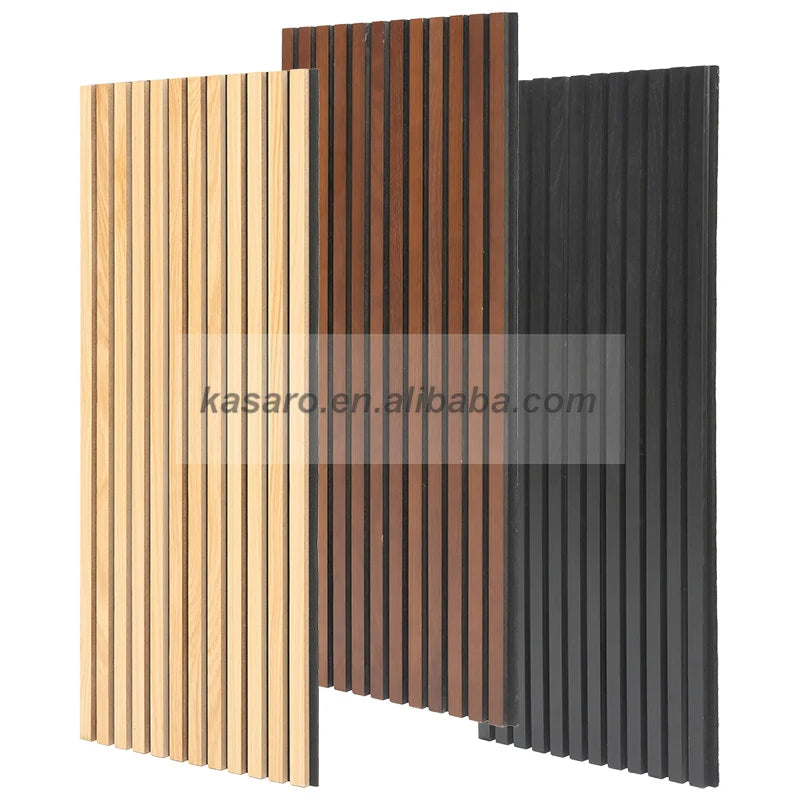 Popular Akuslat Wall Acoustic Panels Woods Soundproofing Wall Panels for Office Natural Oak Acoustic Slat Wall Panels