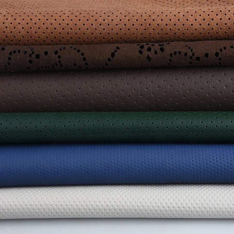 Eco-Friendly Microfiber Leather Faux Suede Fabric Waterproof Perforated Punched for Shoes Furniture Bags-Fashionable Stylish