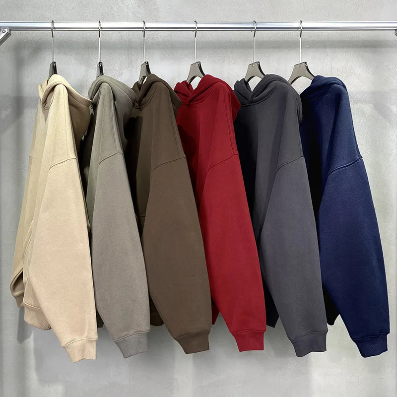 Wholesale High Quality 100% Cotton Men's Hoodies Unisex Streetwear Pullover Custom Embroidery Logo for Spring Customizable Blank