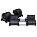 Custom Logo 40.5Kg 90Lb Black Adjustable Steel Dumbbell Set Rack for Home Training 20Kg Cast Iron Weights for Exercise Lifting