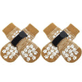 Non-Slip Dog Socks Booties Anti-Slip Dog Socks for Hardwood Floors - Extra-Thick Grip Great for Dog Paw Protection