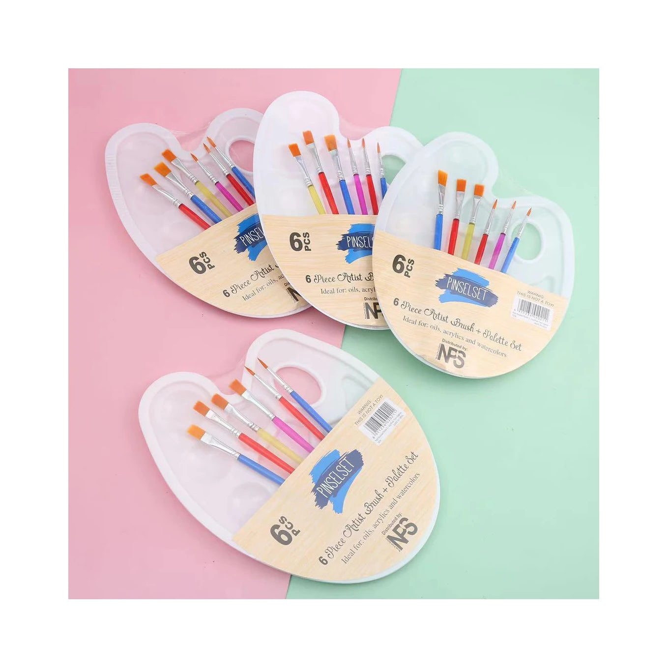 Wholesale Digital Oil Painting by Numbers Tools Palette Brush Kit Plastic Multi-grid Watercolor Art Acrylic Daily Necessities