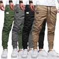 Men's  Youth Sports and Leisure Trousers Fashionable and Trendy Straight-leg Work Pants Slim-fit and Cuffed Men's Pants.