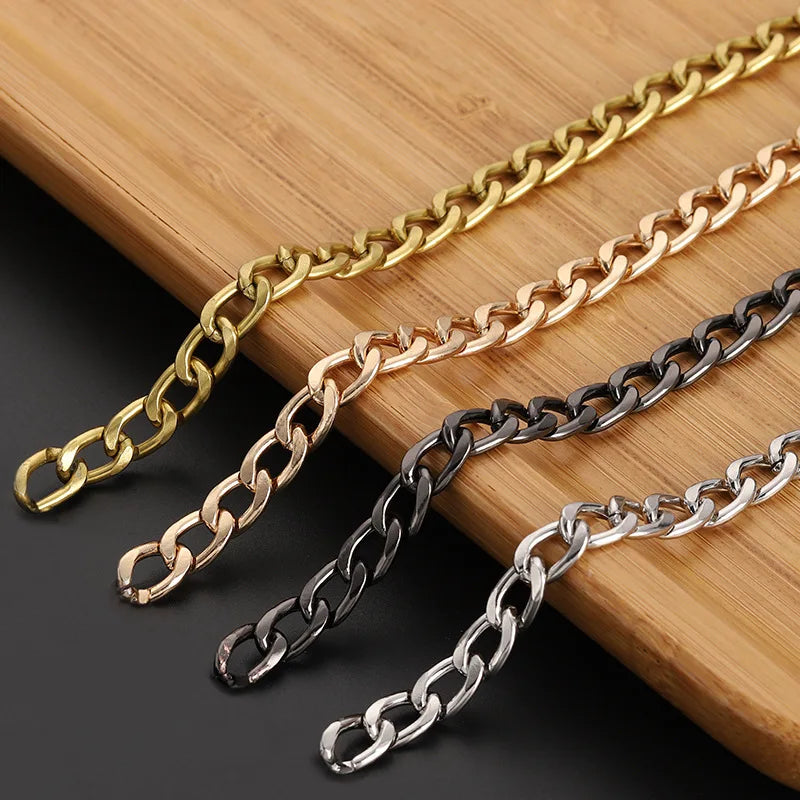 Chain Replacement Bag Metal Chain Link for Shoulder Bag Purse Handle Strap Chain Crossbody Belt Accessories Hardware 0086