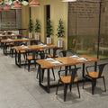 Commercial Chinese Restaurant Furniture Sillas Restaurante Table and Chairs Set for Restaurant Coffee Shop