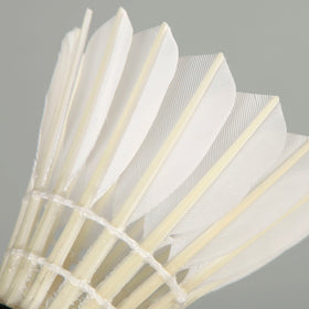 Straighten Goose Feather Shuttlecock Lingmei Tournament Pure White PU Cork Head A+ Durability
