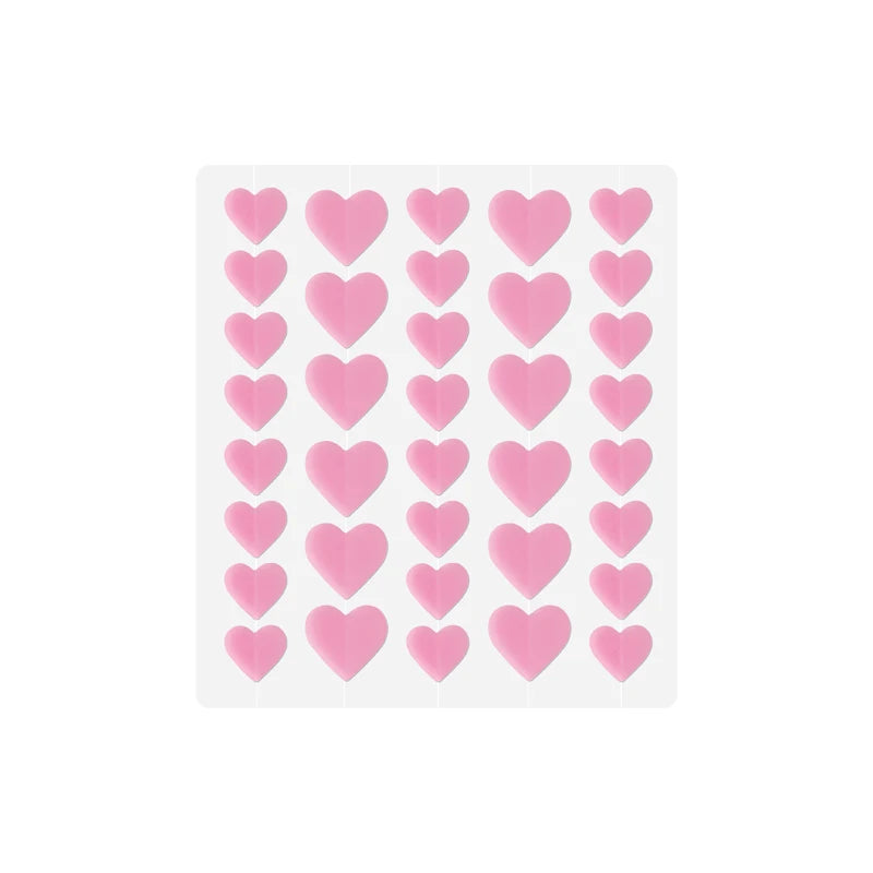 36 Dots Pink Heart Private Label Tea Tree Oil Hydrocolloid As Main Ingredient Pimple Master Patch Colorful Acne Patches