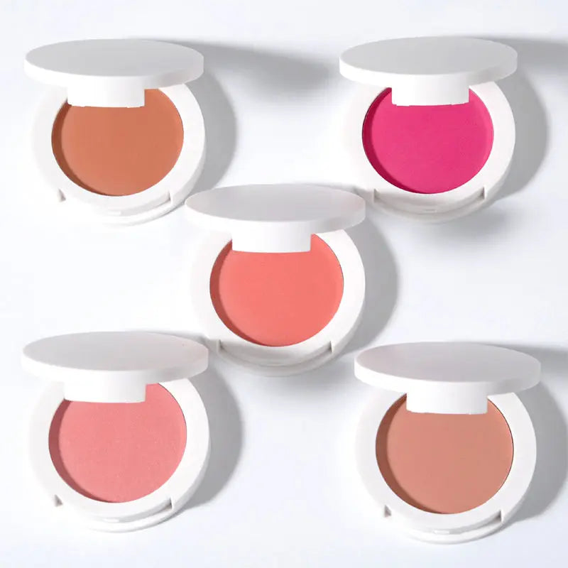 Makeup Wholesale White Case 14 Color Matte Shimmer Blusher High Pigment Long Lasting Single Blush Palette