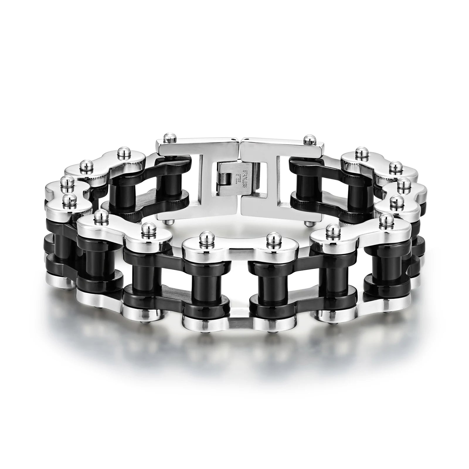 Men's Biker Bracelet Punk Stainless Steel Motorcycle Jewelry Personalized Stainless Steel Bracelet for Man