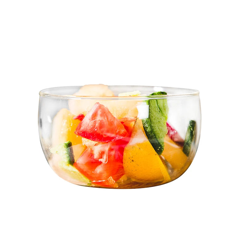 Heat Resistant Glass Bowl with Lid Big Fancy Salad Bowl Glass Bowl
