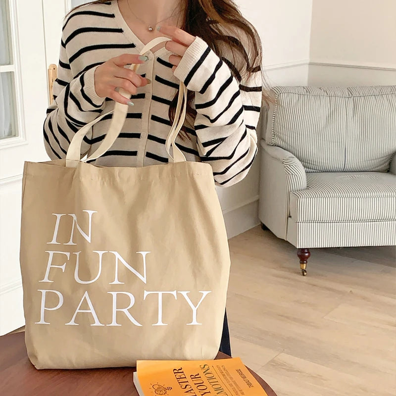 Simple Letter Print Women's Shoulder Bags Commute All-match Ladies Shopping Tote Large Capacity Fashion Female Handheld Bag