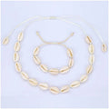 Seashell Necklace Choker Summer Hawaiian Style Braided Rope Natural Shell Necklace Bracelets for Women