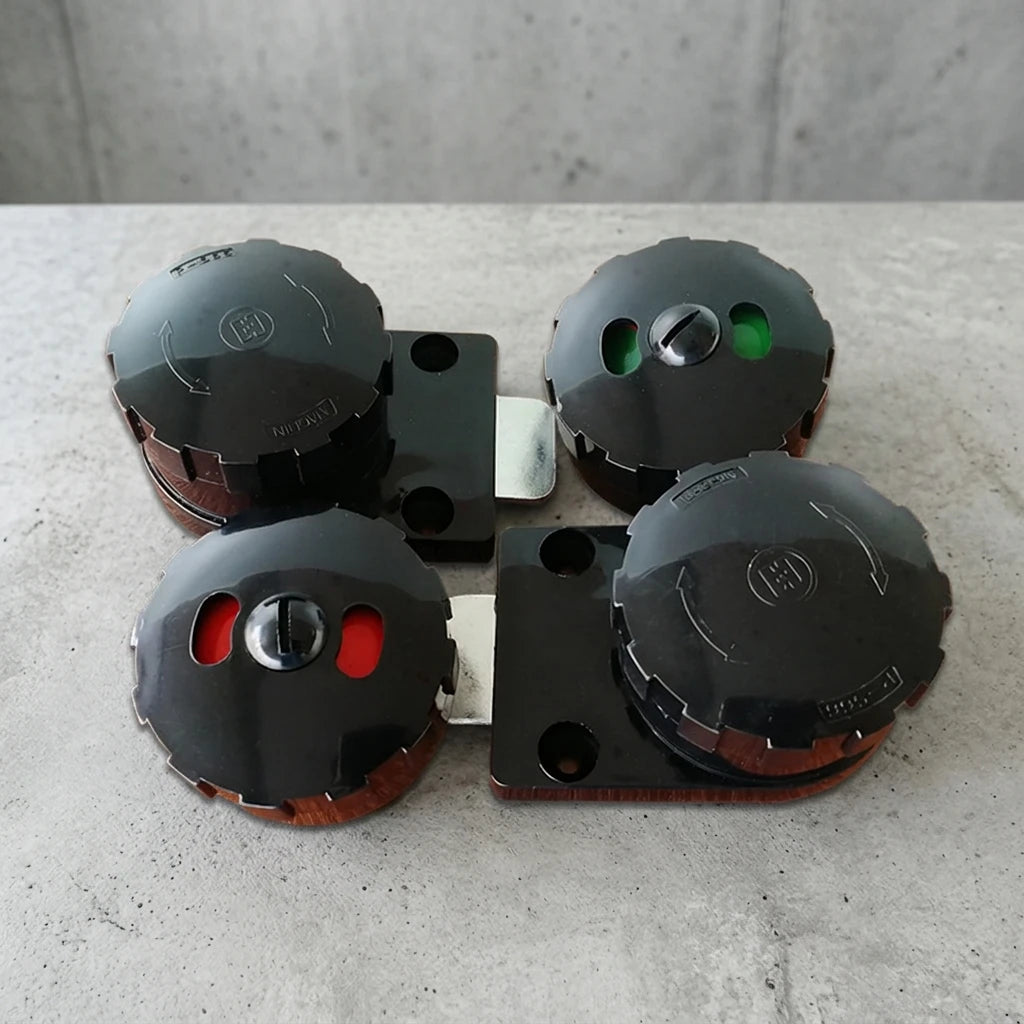 High Quality Plastic Nylon Toilet Cubicle PVC Indicator Door Locks for Public Toilets