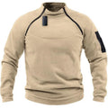 Stand Collar Mens Tactical Outdoor Jacket Hunting Clothes Warm Zippers Fleece Pullover Man Windproof Spring Winter Coat