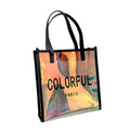 New Fashion Clear Jelly Pvc Hand Custom Promotional Transparent Bag With PU Handle