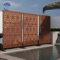 Laser Cut Metal Fence Aluminum Garden Privacy Screen