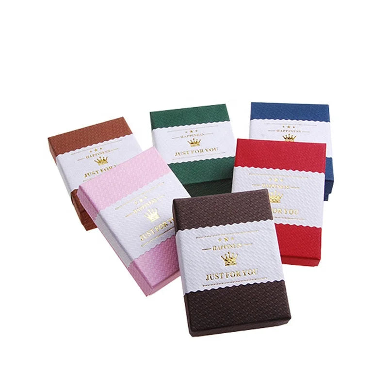 Delicate High-end Bow Jewelry Storage Gift Box Jewelry Paper Packaging Gift Box with Bow Ribbon Paper Jewelry Packaging Boxes
