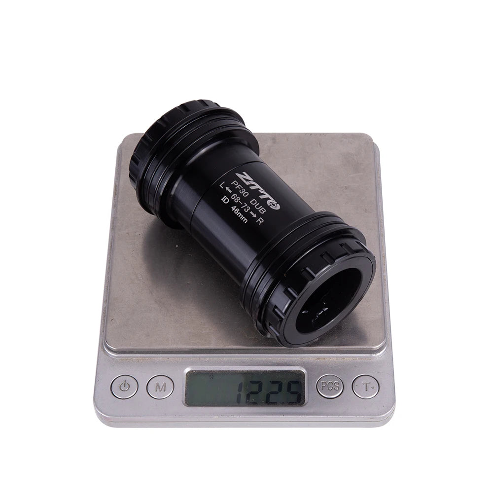 ZTTO PF30 DUB Bottom Bracket Aluminum Alloy Thread Lock Center Press Fit BB 46mm Frame for MTB & Road Bike XX1 Crankset 28.99mm