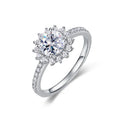 Fashion 925 Sterling Silver Ring Lab Diamond Moissanite Silver Engagement Rings for Men Women Wholesale