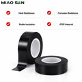 300 Degree Celsius High Temperature Silicone Tapes PTFE Fiberglass Adhesive Tape  Black Color