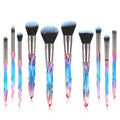 New Professional Soft Hair Microfiber Synthetic Hair Eyeliner Diamond Makeup Brushes Set With Private Logo