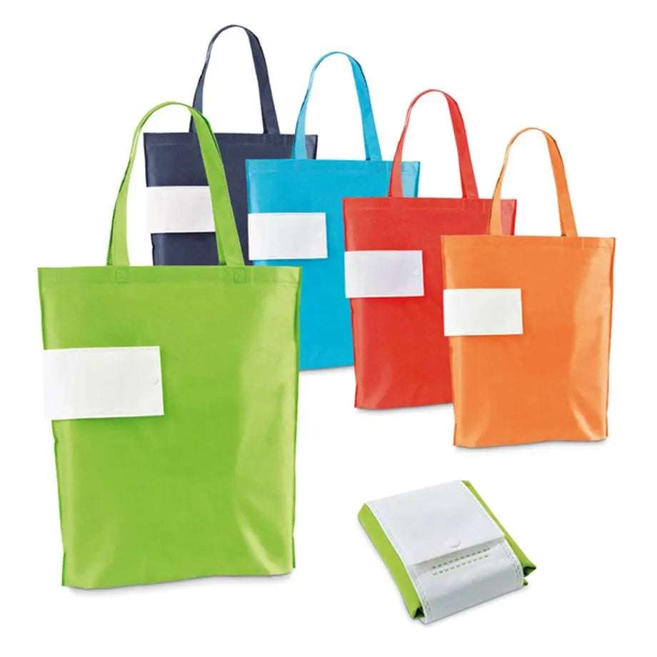Ruth Ruthbag Foldable 80GSM Non-Woven Medium Mini Tote Bag Heat-Sealed Shoulder Handles Zhejiang Letter Pattern Shopping Bag
