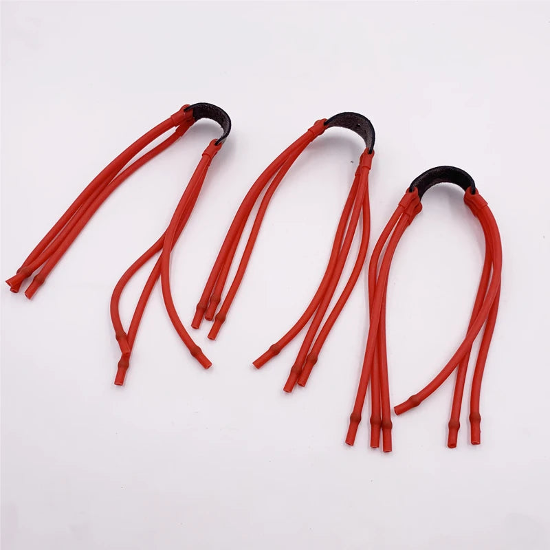 High Quality Latex Rubber Band 3 Strands of Card Ball Rubber Band Slingshot With Round Rubber Band for Powerful Hunting