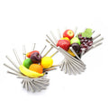 Large Size Foldable Fruit Basket Storage Fruits Vegetables Baskets Stainless Steel Fruit Basket for Kitchen