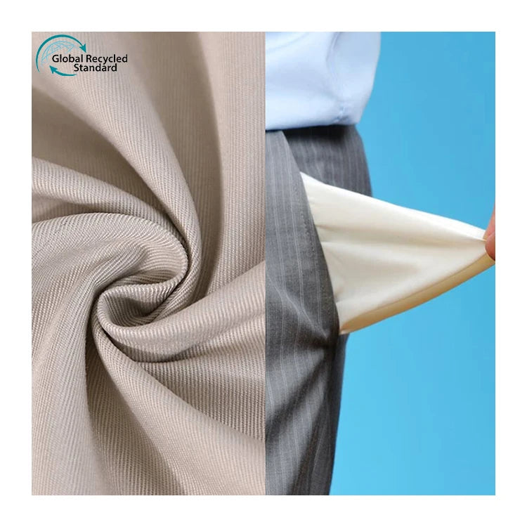 Repreve 50 Polyester 50 Cotton TC Polyester Cotton Fabric Rpet Recycled Polyester/cotton Fabric for Pocket Fabric