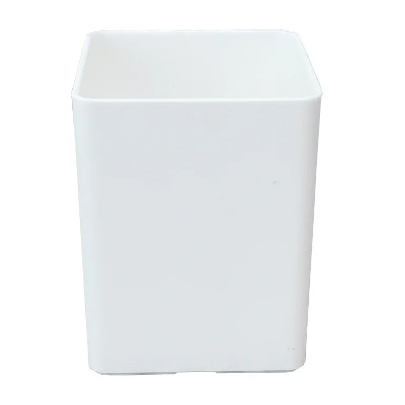 Creative Simple Kawaii Plastic Pen Holders White Square Patterned Pen Stand