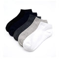 HF High Quality Men's Woven Autumn Casual Plus Size Pure Cotton Solid Color Quick Dry Breathable Short Socks