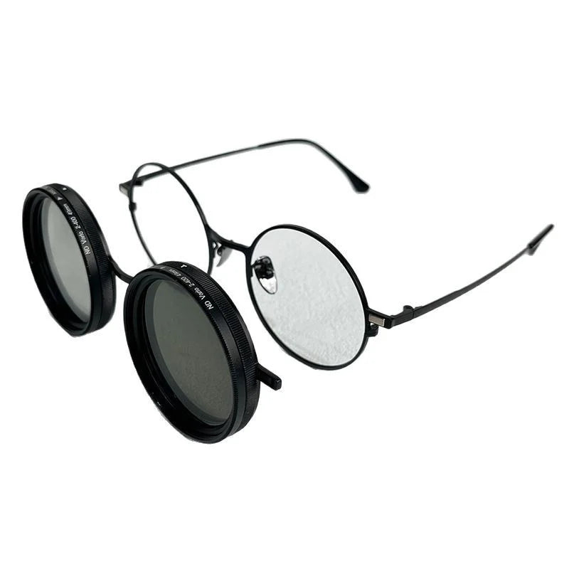 Innovative 9-Position Adjustable Sunglasses High Transmittance UV Polarized ND Glasses Fashionable Transparent Tac Alloy
