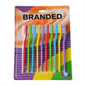Household Family Toothbrushes Wholesale Header Card Pack Value Set Assorted Color Plastic Handle Manual Toothbrushes