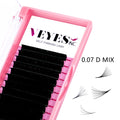 Veyes Inc Professional Private Label Long Fan Volume Mink Eyelash Extensions Easy BC Curl 30mm Mixed Inc Fan Lash Extensions