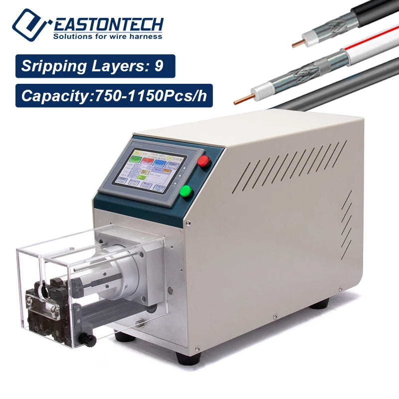 EW-06F Coaxial Cable Stripping Machine Hand Tool for Stripping Coaxial Cables 1.13-6.99mm OD